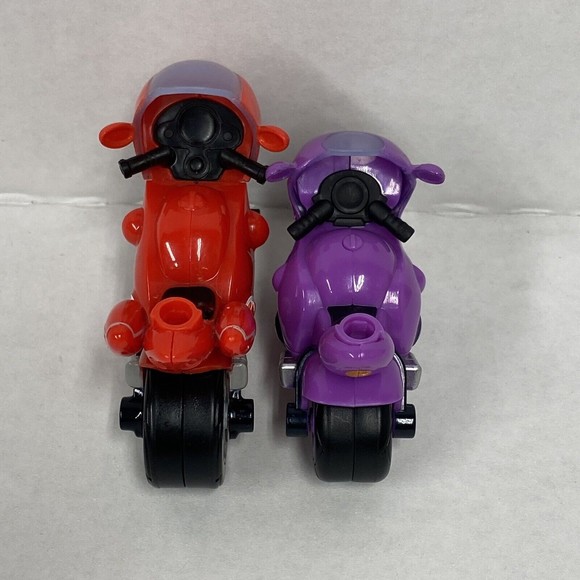 Sold! Ricky Zoom And Toot Action Figures Motorcycle Toy Vehicles Red & Purple - Picture 5 of 8